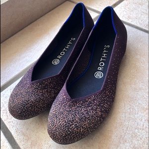 Rothy’s eggplant metallic